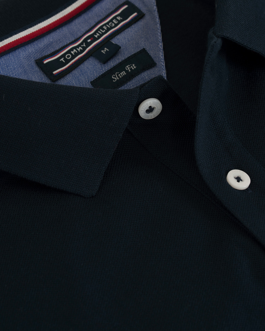 Herre | Gensere | Tommy Hilfiger | Luxury Slim Fit Long Sleeve Polo Sky Captain
