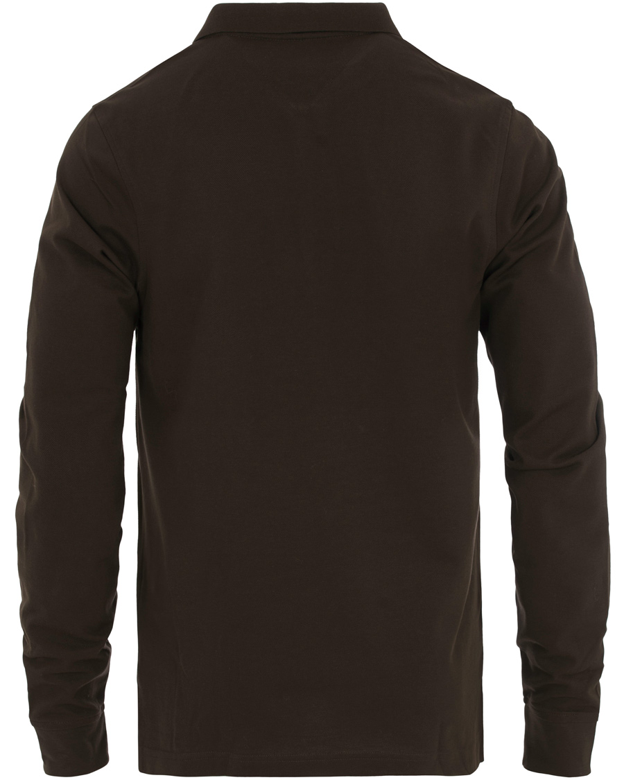 Herre | Gensere | Tommy Hilfiger | Luxury Slim Fit Long Sleeve Polo Delisioso Brown
