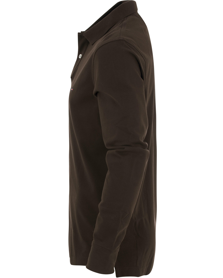 Herre | Gensere | Tommy Hilfiger | Luxury Slim Fit Long Sleeve Polo Delisioso Brown