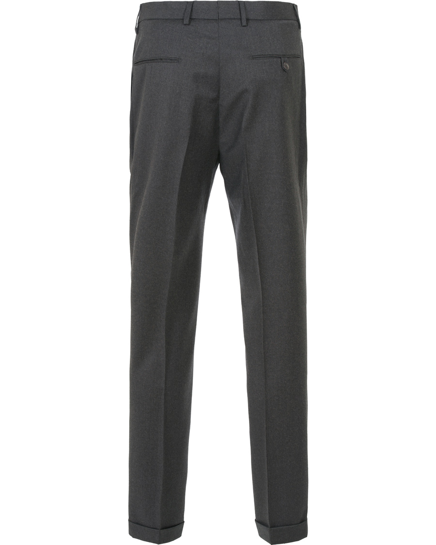 Herre | Bukser | Etro | Baggy Manhattan Flannel Trousers Dark Grey