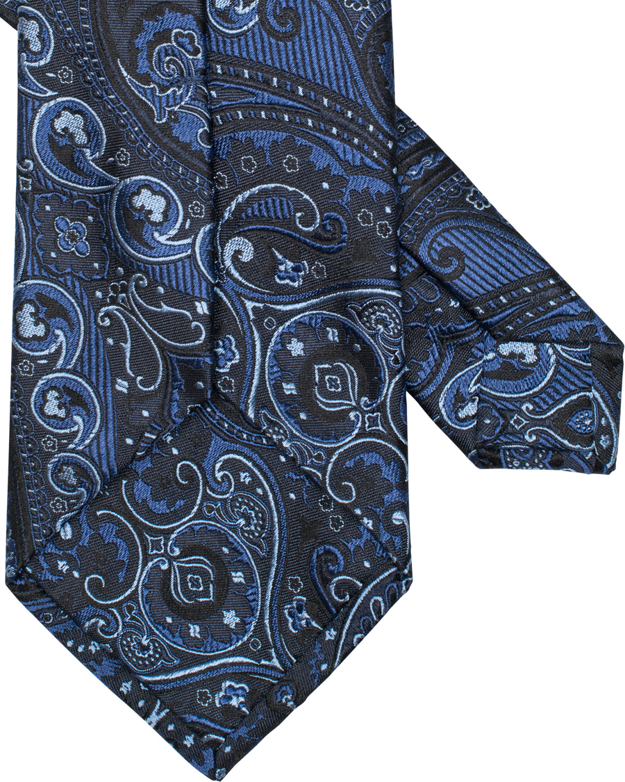 Herre | Etro Paisley Silk 8 cm Tie Blue | Etro | Paisley Silk 8 cm Tie Blue
