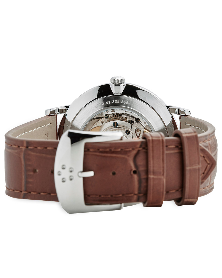 Herre | Eterna Eternity Automatic Silver/Brown Silver/Brown Leather 40mm | Eterna | Eternity Automatic Silver/Brown Silver/Brown Leather 40mm