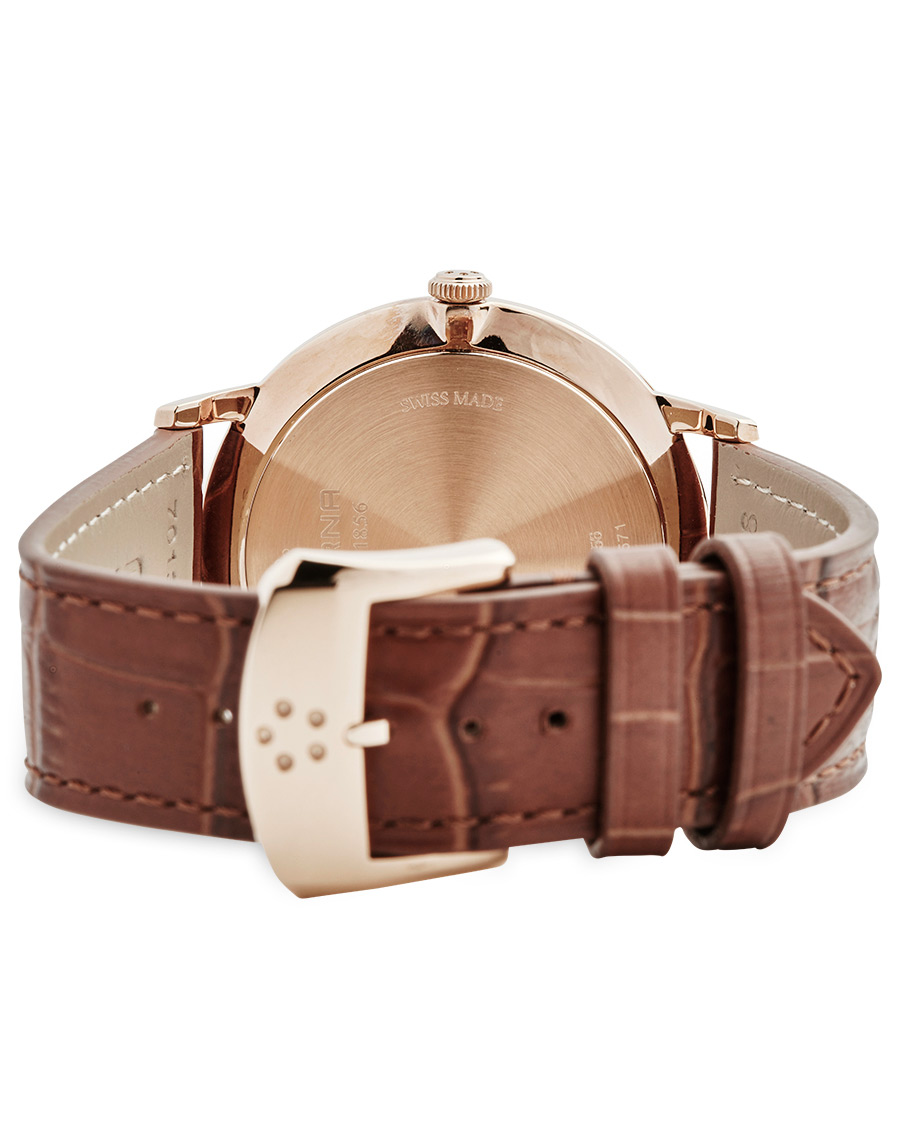 Herre | Eterna Eternity Quartz Gold/Brown Gold/Brown Leather 40mm | Eterna | Eternity Quartz Gold/Brown Gold/Brown Leather 40mm