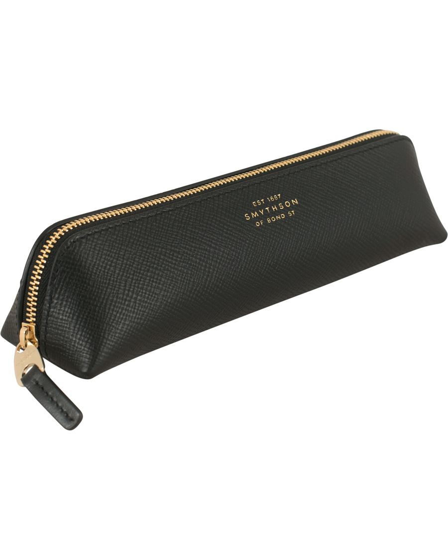 Herre | Smythson Panama Pencil Calf Case Black | Smythson | Panama Pencil Calf Case Black