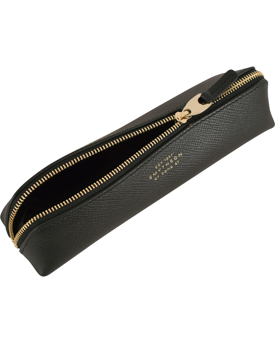 Herre | Smythson Panama Pencil Calf Case Black | Smythson | Panama Pencil Calf Case Black