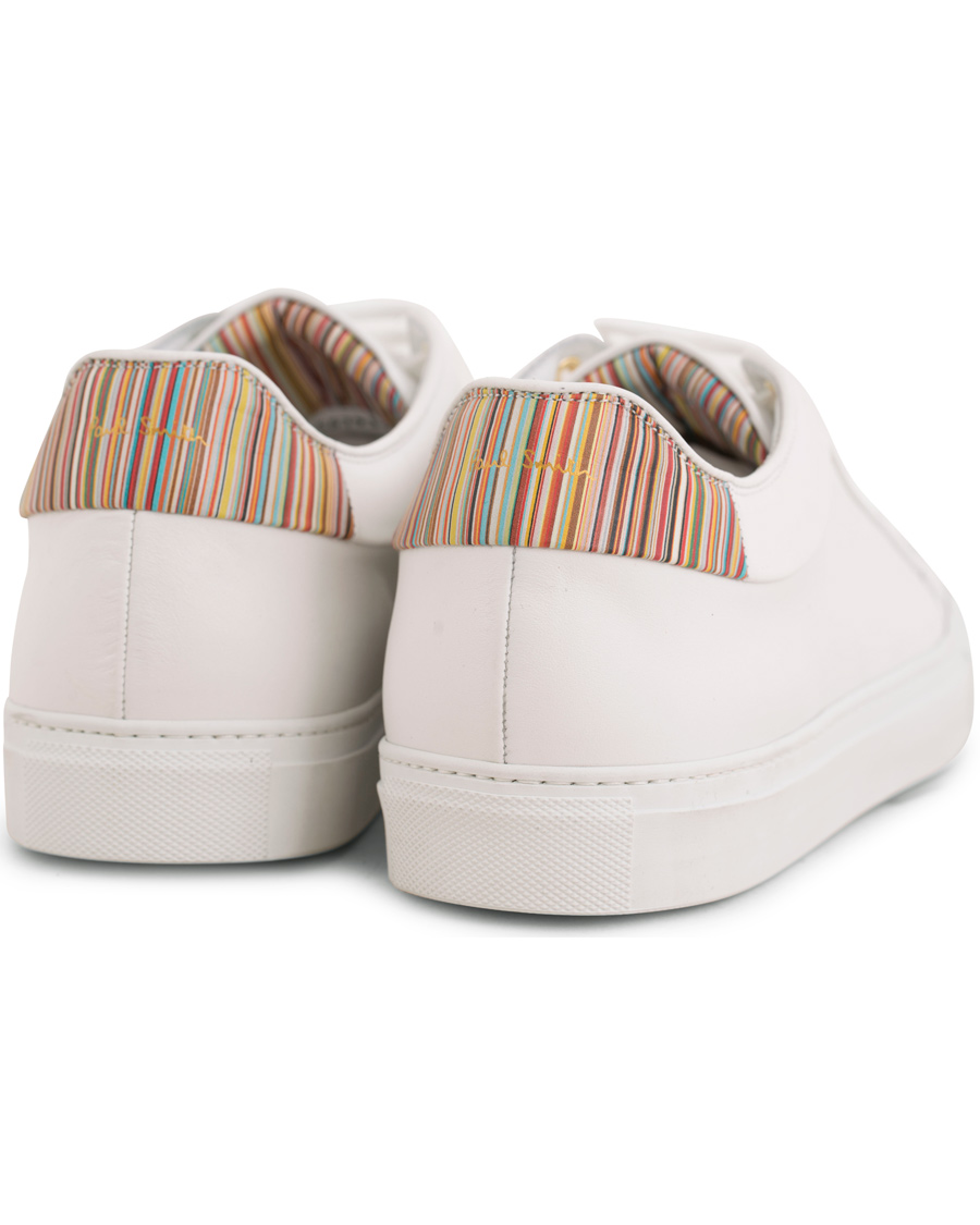 Herre | Paul Smith Basso Leather Sneaker White/Multi Stripe | Paul Smith | Basso Leather Sneaker White/Multi Stripe