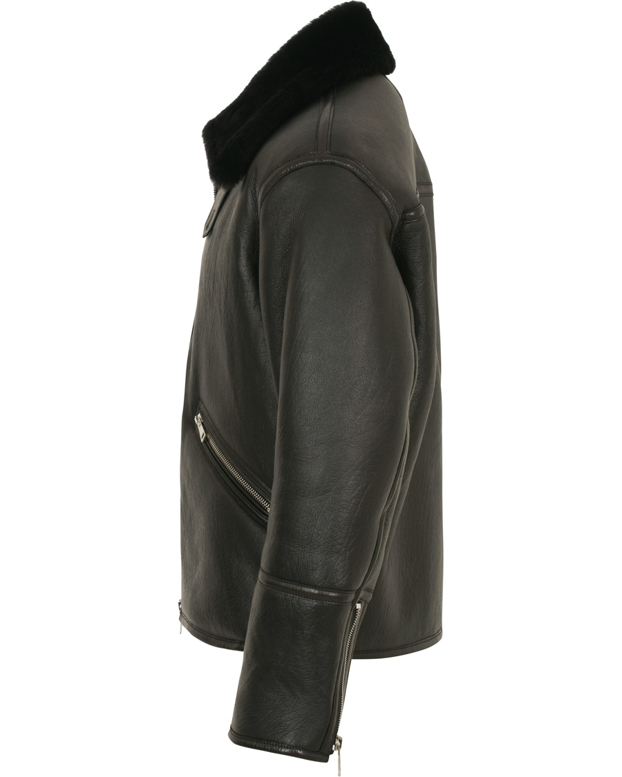 Herre | Jakker | Our Legacy | Flight Jacket Black Shearling