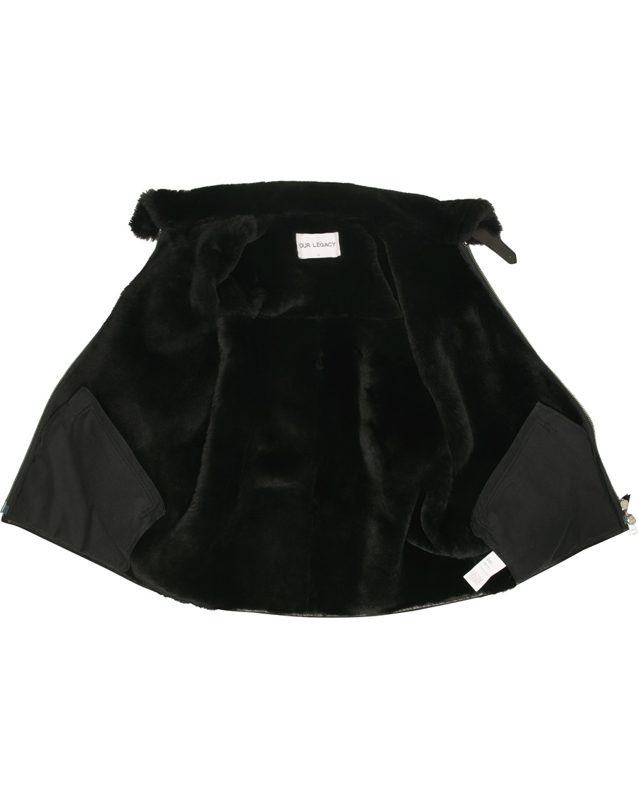 Herre | Jakker | Our Legacy | Flight Jacket Black Shearling