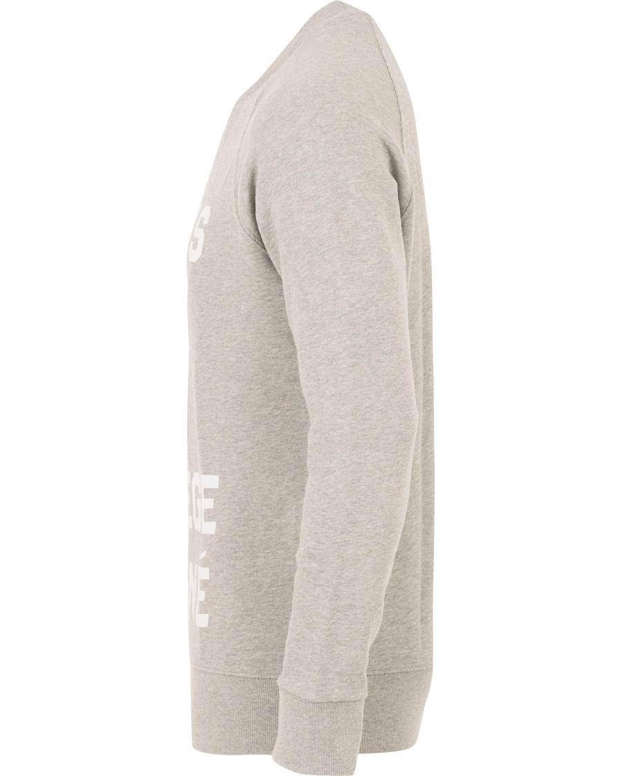 Herre | Gensere | Maison Kitsuné | Sweatshirt Je Suis Alle Grey Melange