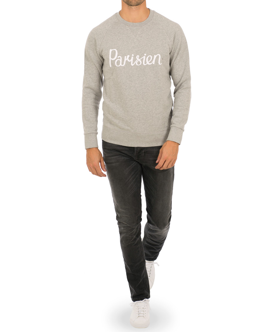 Herre | Gensere | Maison Kitsuné | Sweatshirt Parisien Grey Melange
