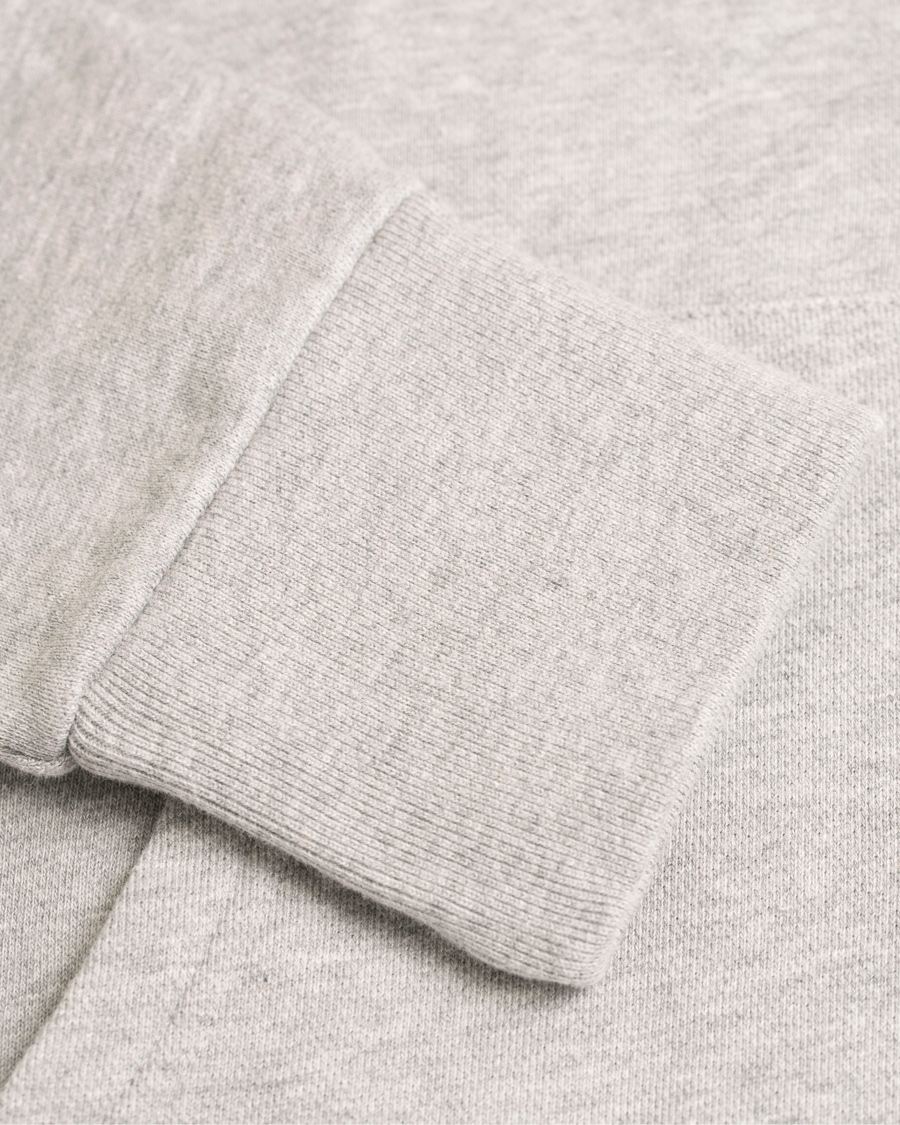 Herre | Gensere | Maison Kitsuné | Zip Hoodie Tricolor Fox Patch Grey Melange