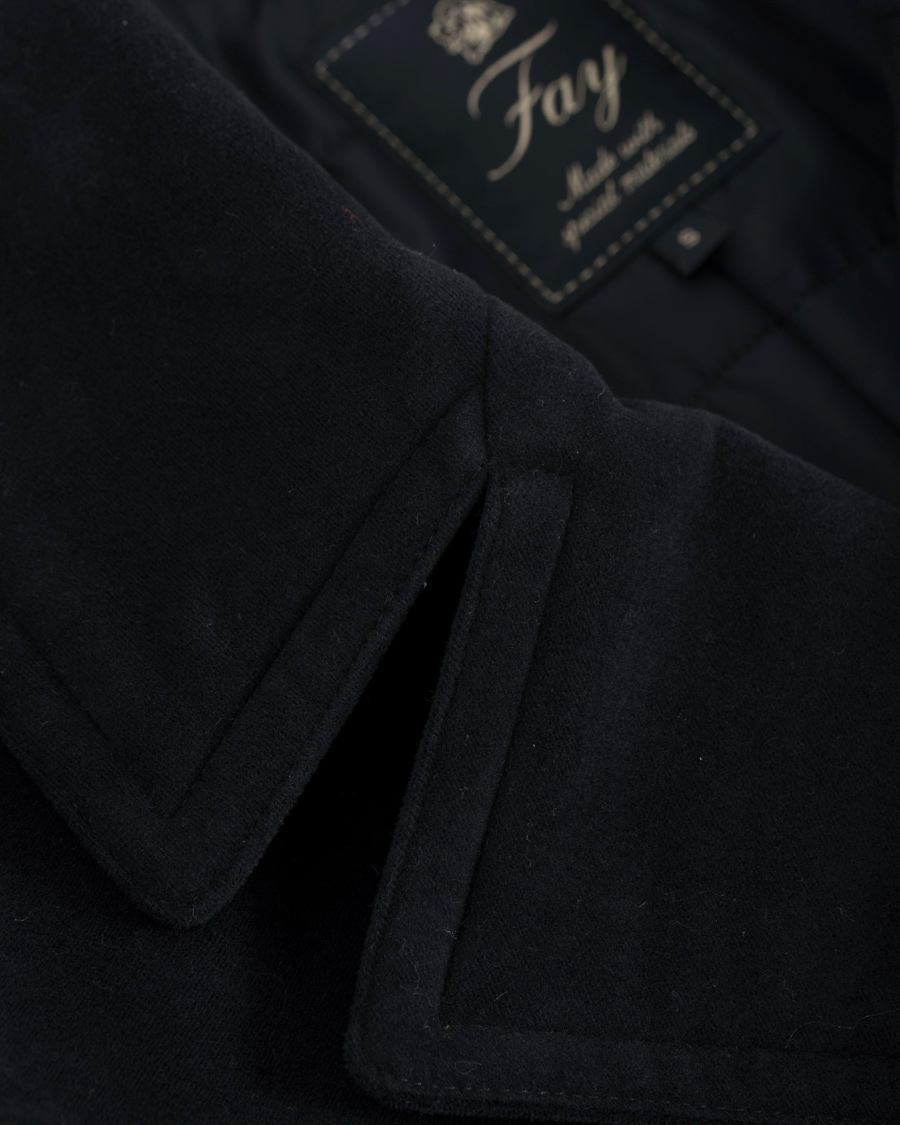Herre | Jakker | Fay | Moleskin Peacoat Navy