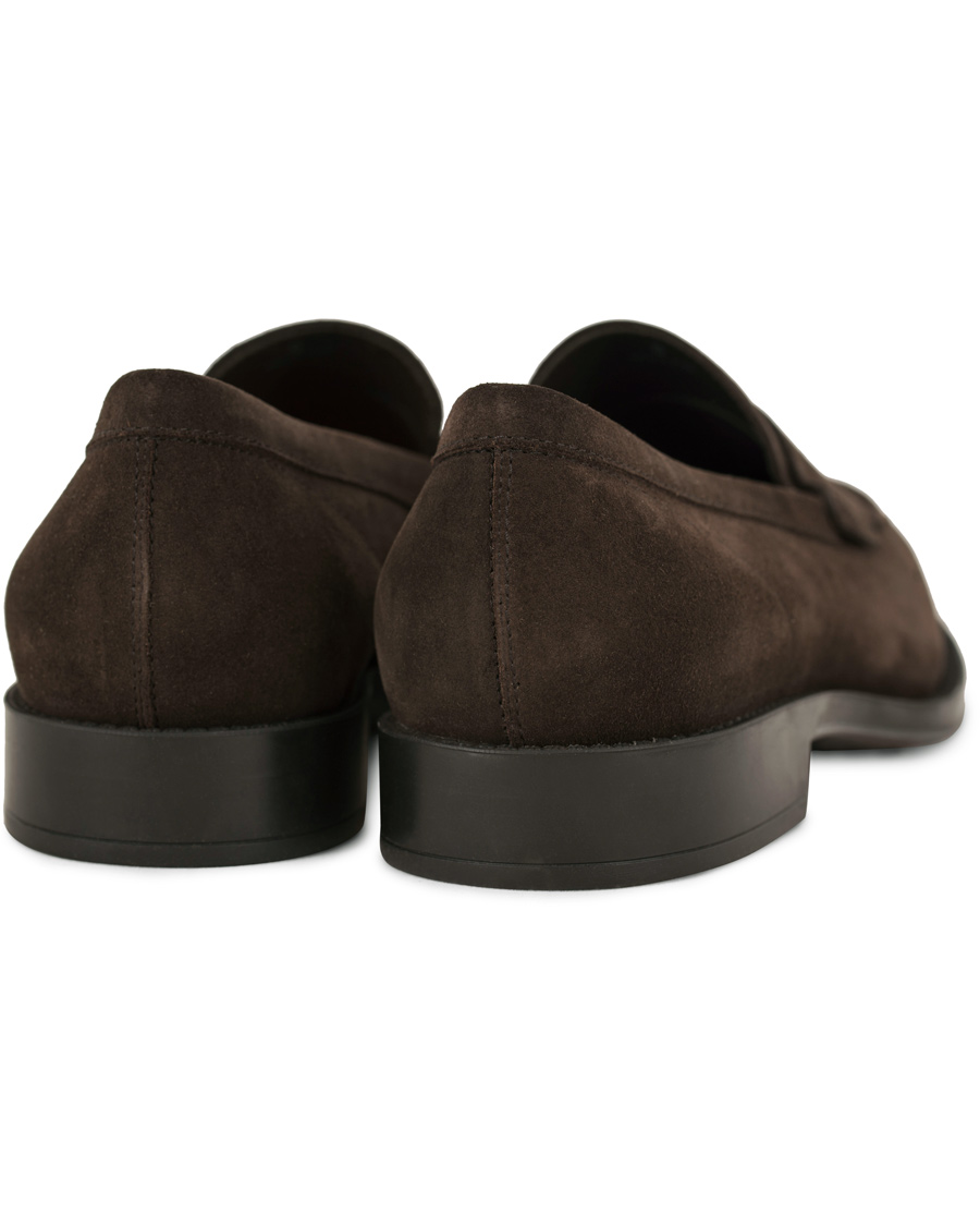 Herre | Tod's Mocassino Penny Loafers Dark Brown Suede | Tod's | Mocassino Penny Loafers Dark Brown Suede