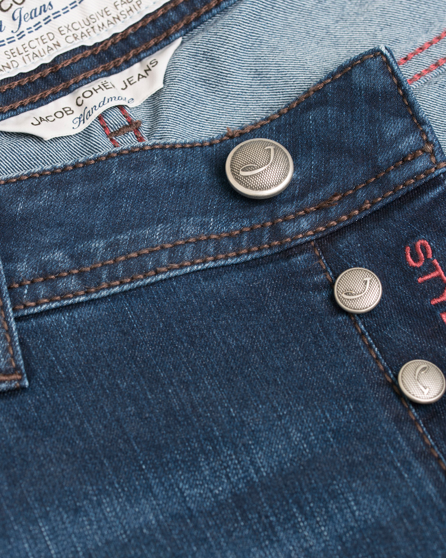 Herre | Jeans | Jacob Cohën | Jacob Cohen 622 Slim Fit Jeans Medium Blue