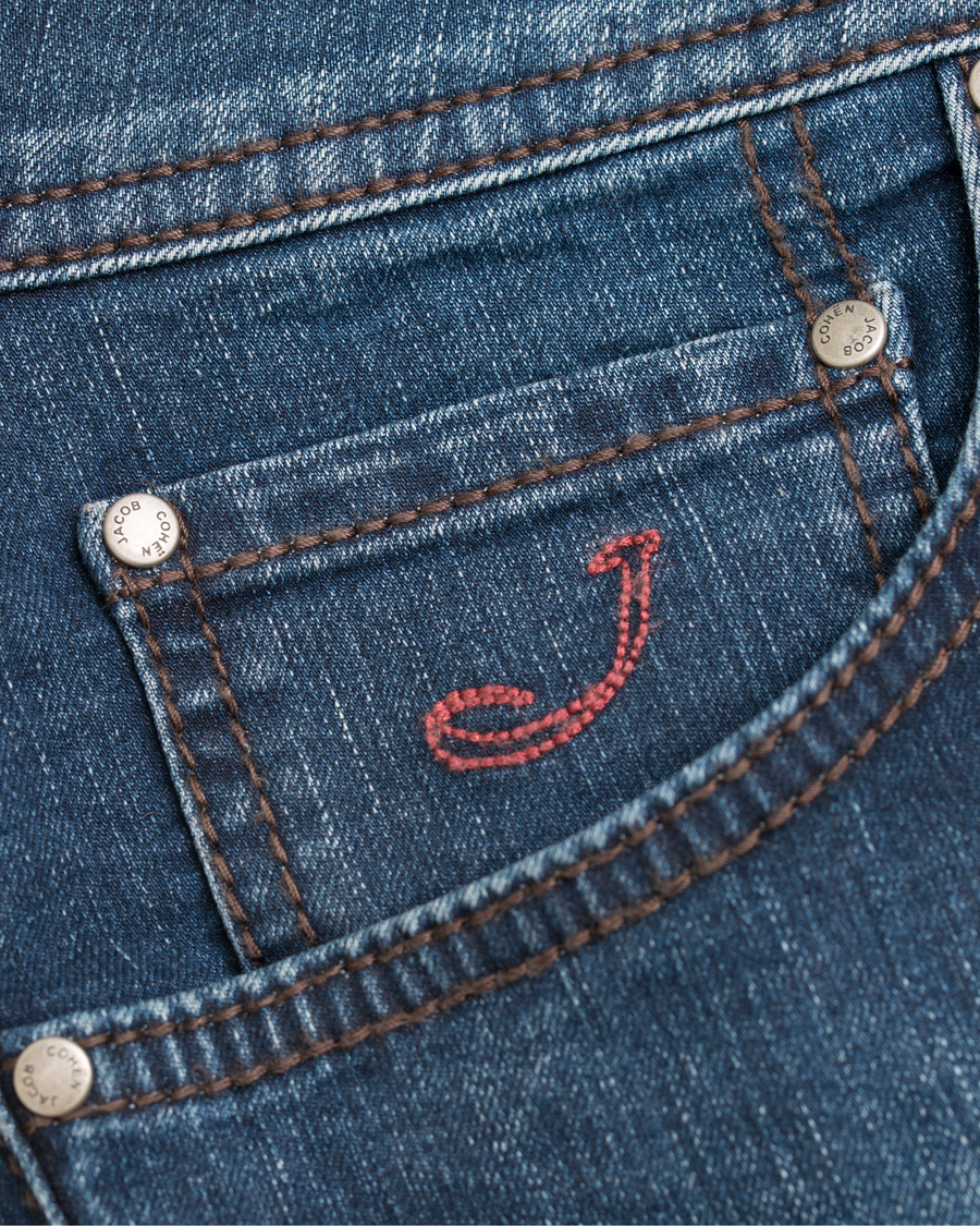 Herre | Jeans | Jacob Cohën | Jacob Cohen 622 Slim Fit Jeans Medium Blue