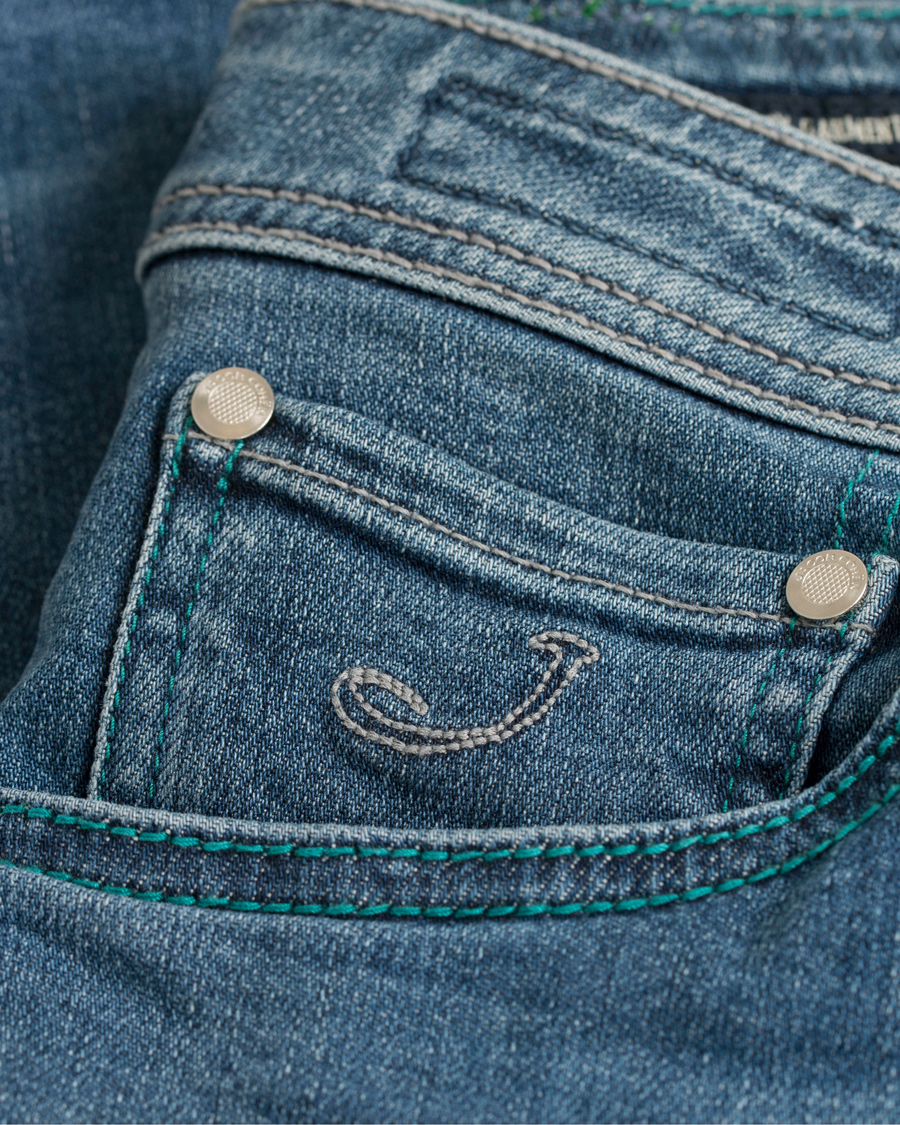 Herre | Jeans | Jacob Cohën | Jacob Cohen 622 Limited Luxury Edition Slim Fit Jeans Light Blue