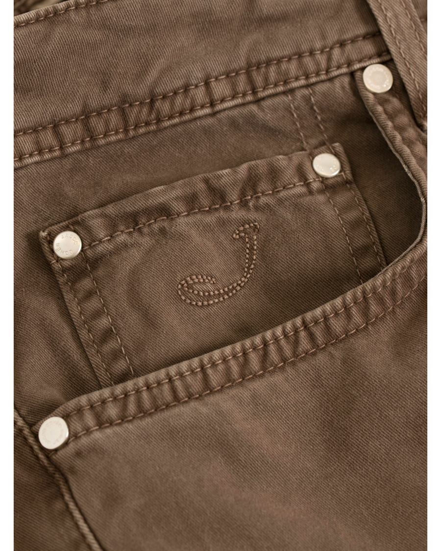 Herre | Bukser | Jacob Cohën | Jacob Cohen 622 Slim Fit 5-Pocket Trousers Light Brown