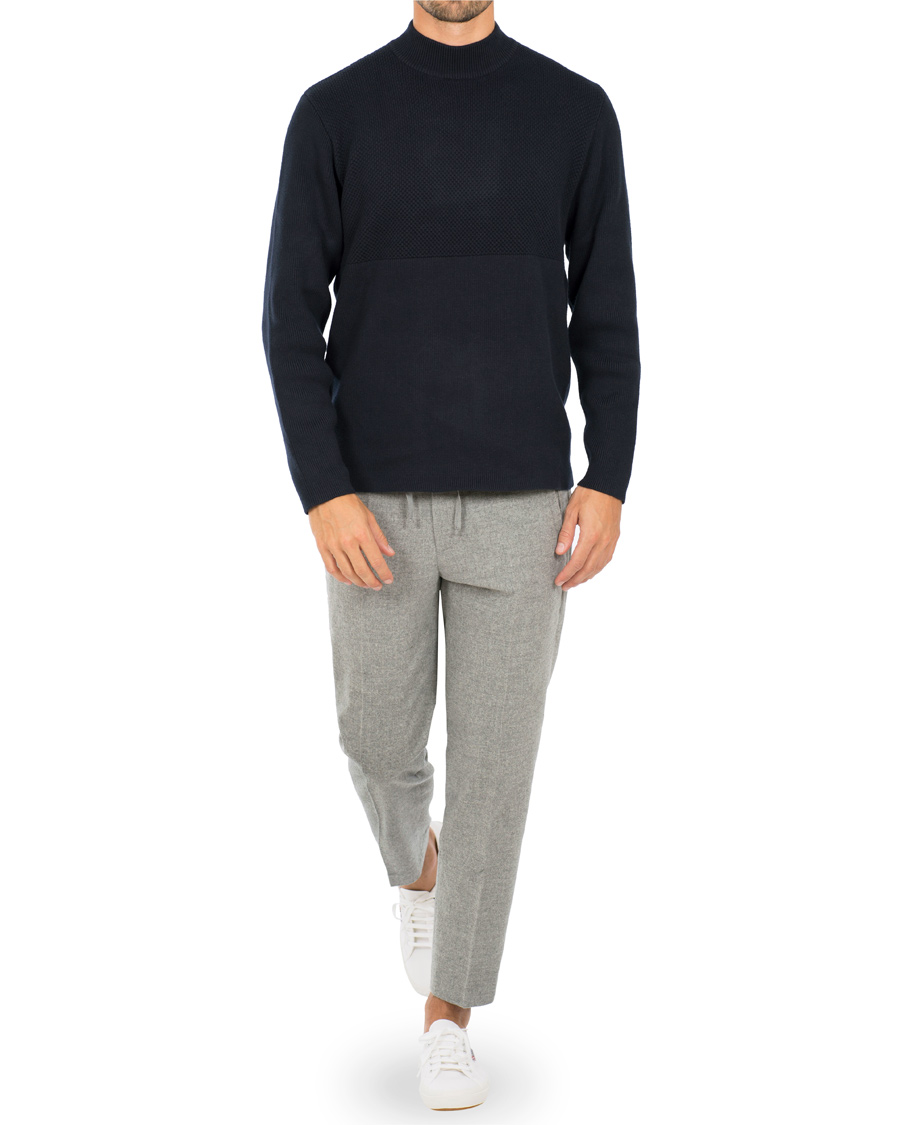 Herre | Bukser | Filippa K | Terry Cropt Pants Grey Melange