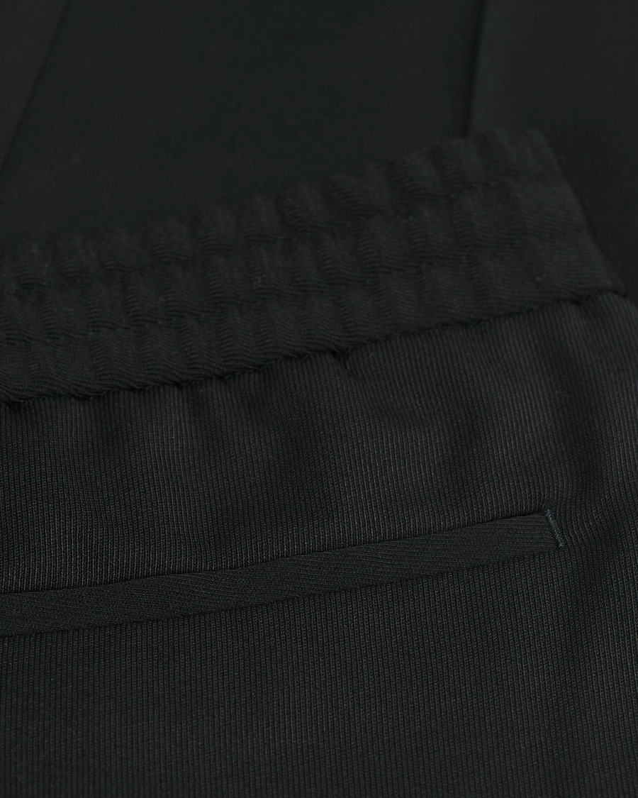 Herre | Bukser | Filippa K | Terry Gabardine Cropped Turn Up Trousers Black