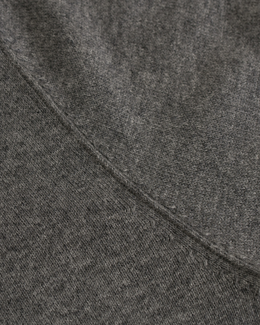 Herre | Gensere | Filippa K | Cotton/Merino Roll Edge Sweater Grey Melange