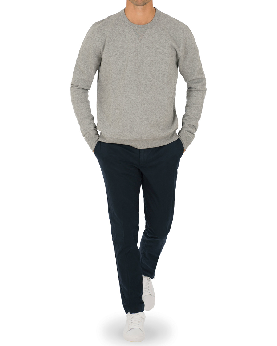 Herre | Gensere | Filippa K | Rider Crew Neck Sweatshirt Grey Melange
