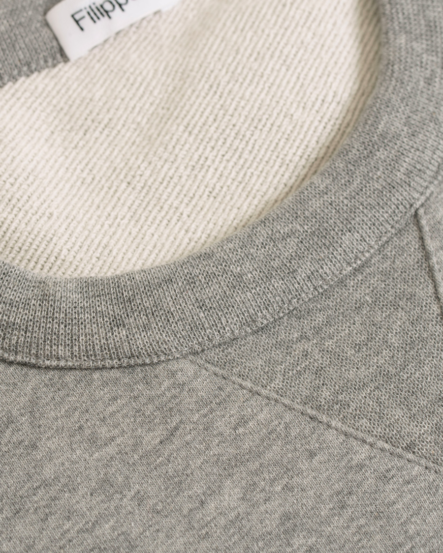 Herre | Gensere | Filippa K | Rider Crew Neck Sweatshirt Grey Melange