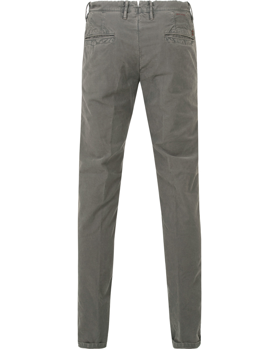 Herre | Bukser | Incotex | Slim Fit Garment Dyed Washed Slacks Grey