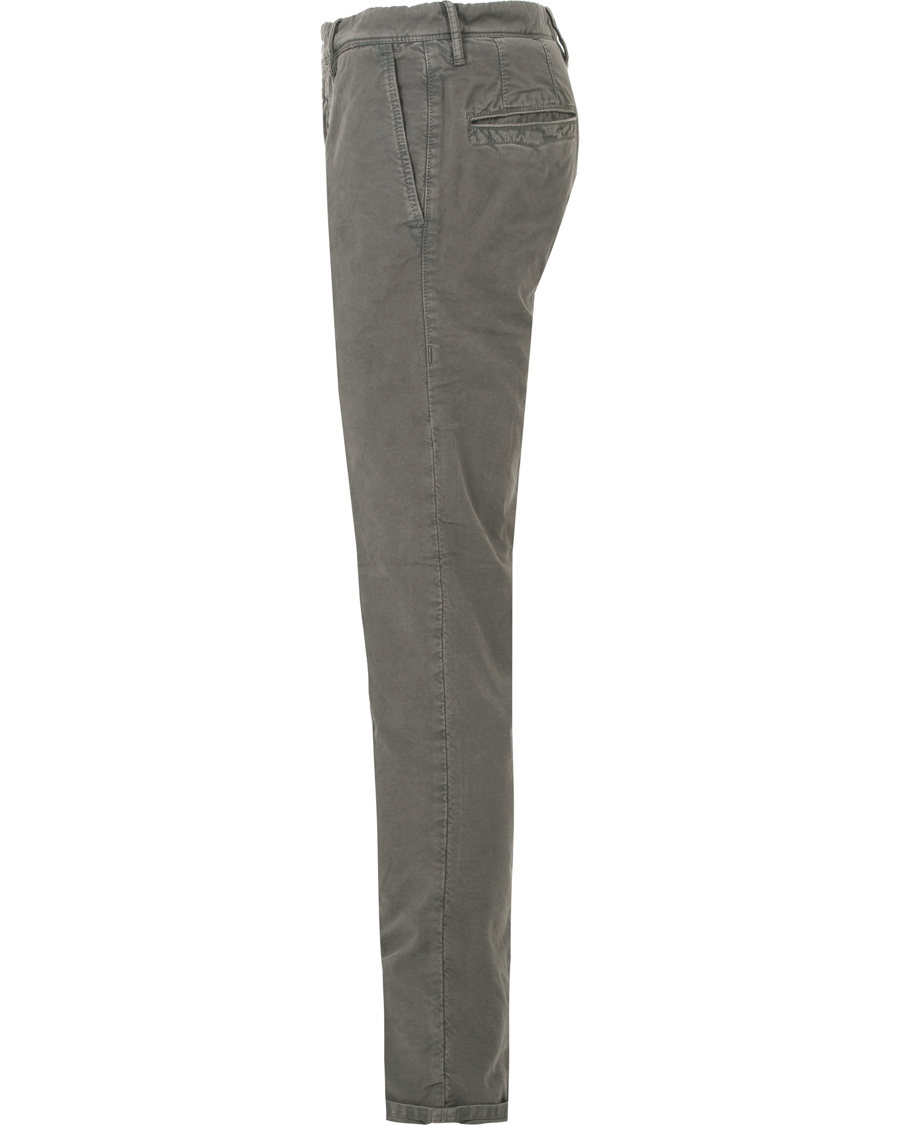 Herre | Bukser | Incotex | Slim Fit Garment Dyed Washed Slacks Grey