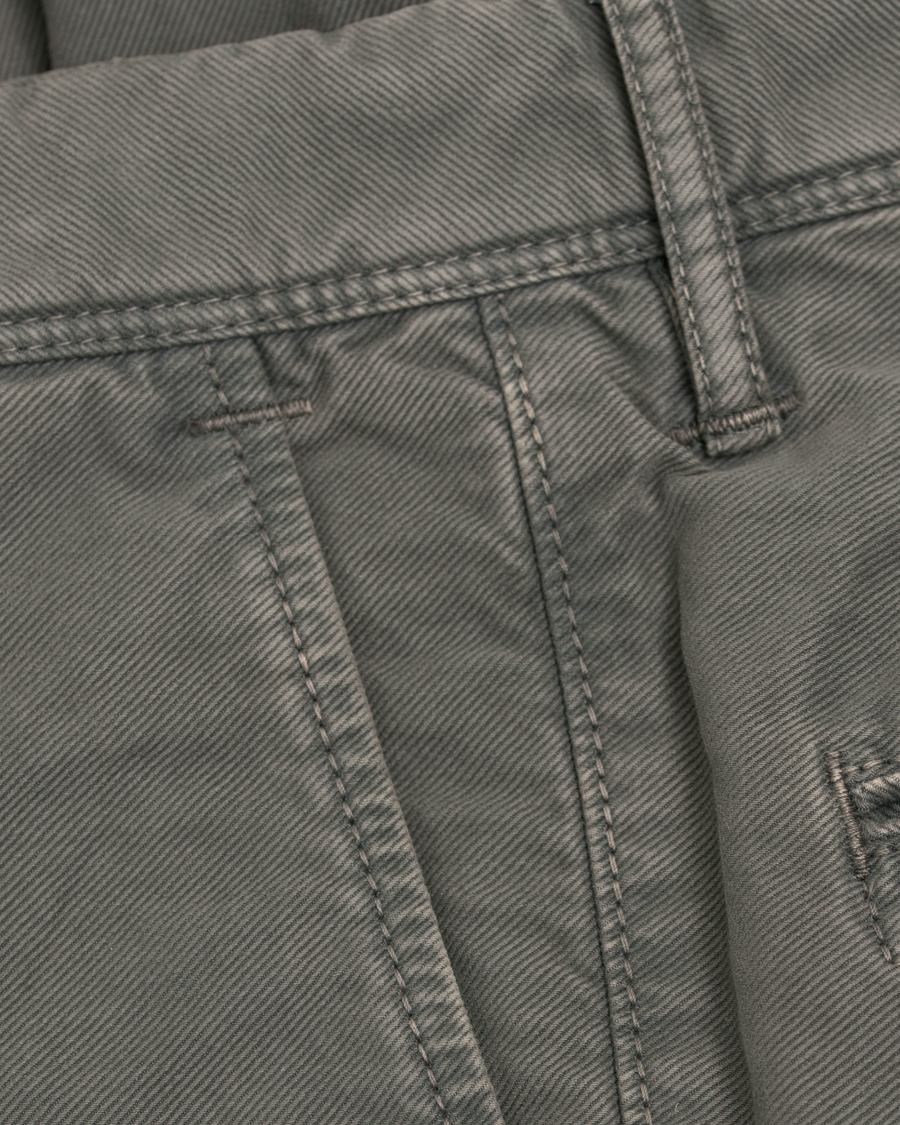 Herre | Bukser | Incotex | Slim Fit Garment Dyed Washed Slacks Grey