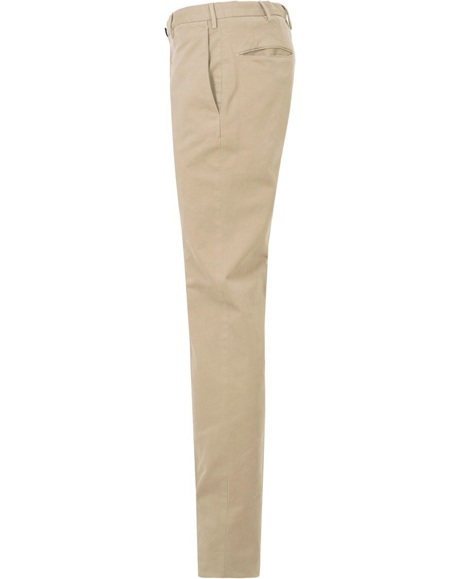 Herre | Bukser | Incotex | Slim Fit Comfort Garment Dyed Washed Chino Stone