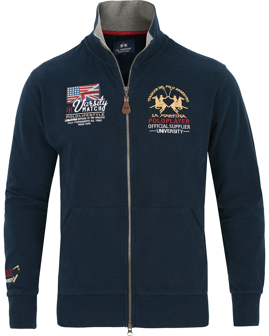 Herre | Gensere | La Martina | Silas Full Zip Sweater Navy