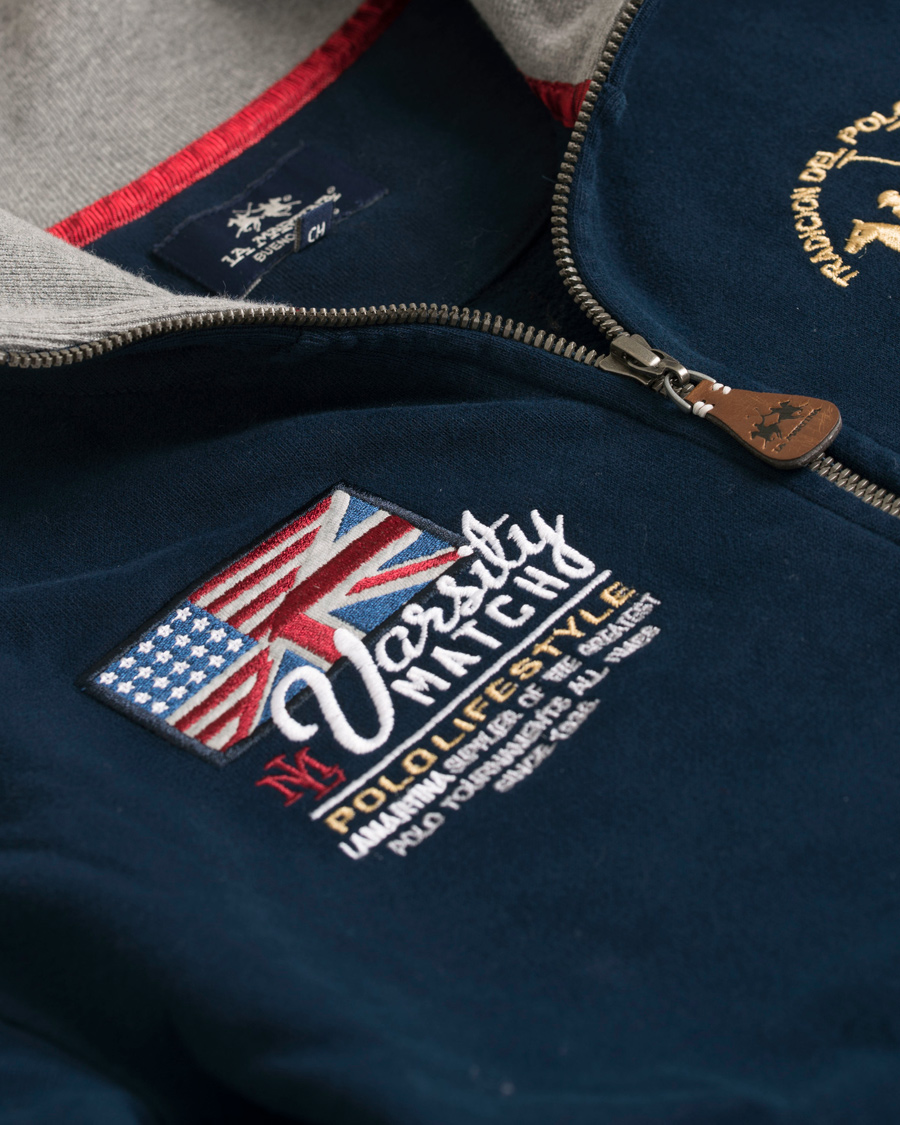 Herre | Gensere | La Martina | Silas Full Zip Sweater Navy
