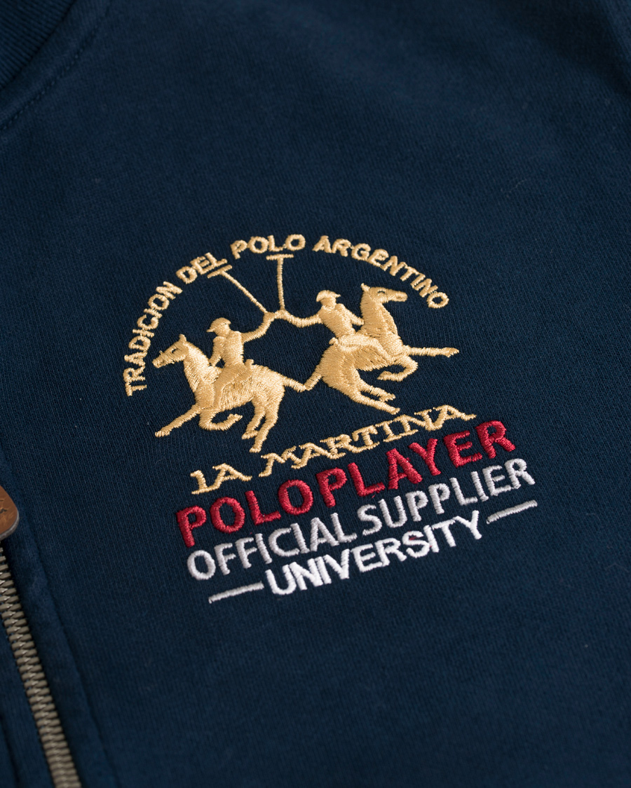 Herre | Gensere | La Martina | Silas Full Zip Sweater Navy