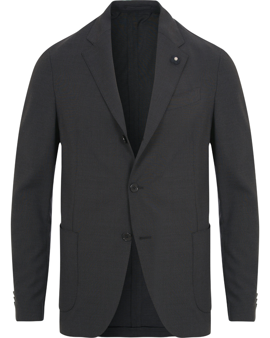 Herre | Dresser | Lardini | Travelling Micro Check Suit Navy