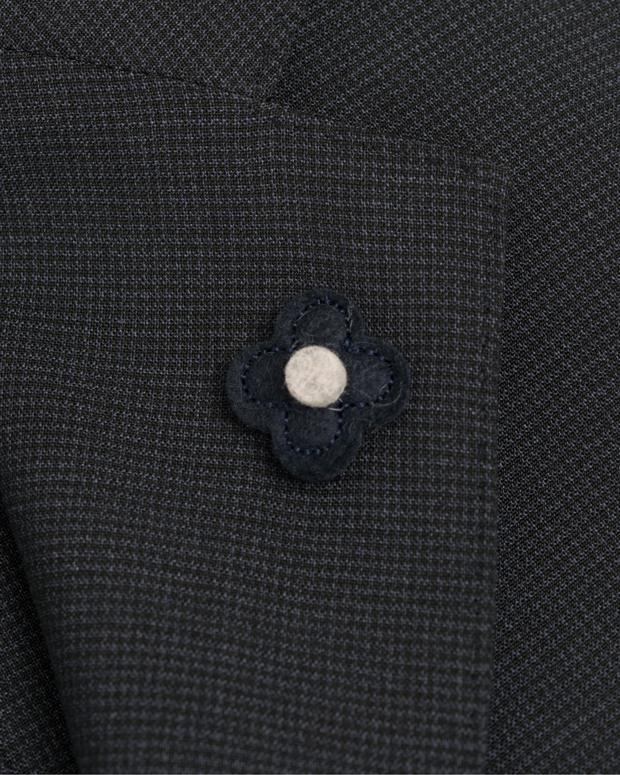 Herre | Dresser | Lardini | Travelling Micro Check Suit Navy