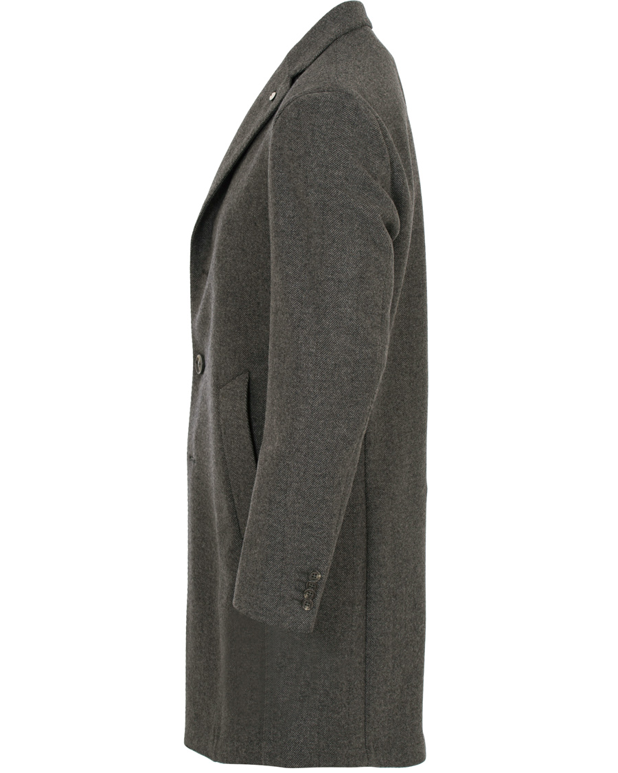Herre | Jakker | L.B.M. 1911 | Wool Herringbone Notch Lapel Grey