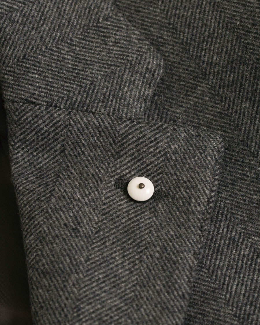 Herre | Jakker | L.B.M. 1911 | Wool Herringbone Notch Lapel Grey