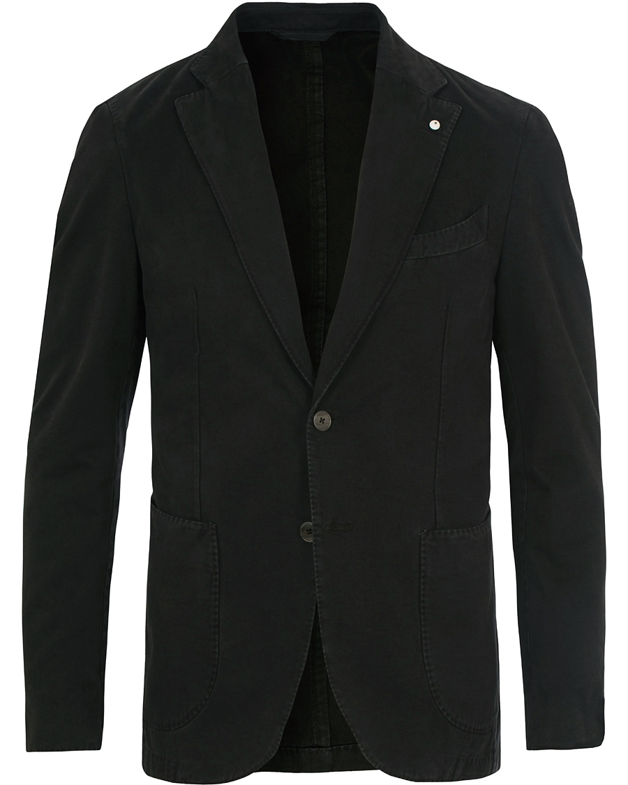 Herre | Dressjakker | L.B.M. 1911 | Jack Slim Fit Cotton Blazer Black
