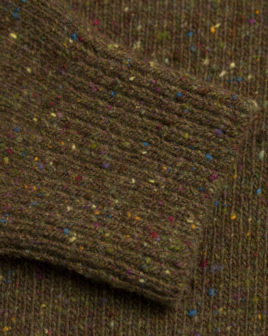 Herre | Gensere | Inis Meáin | Aran Wool Donegal Crew Neck Seabass
