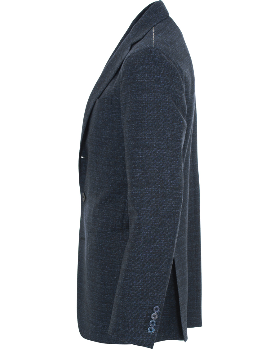Herre | Dressjakker | Caruso | Structured Wool Blazer Navy