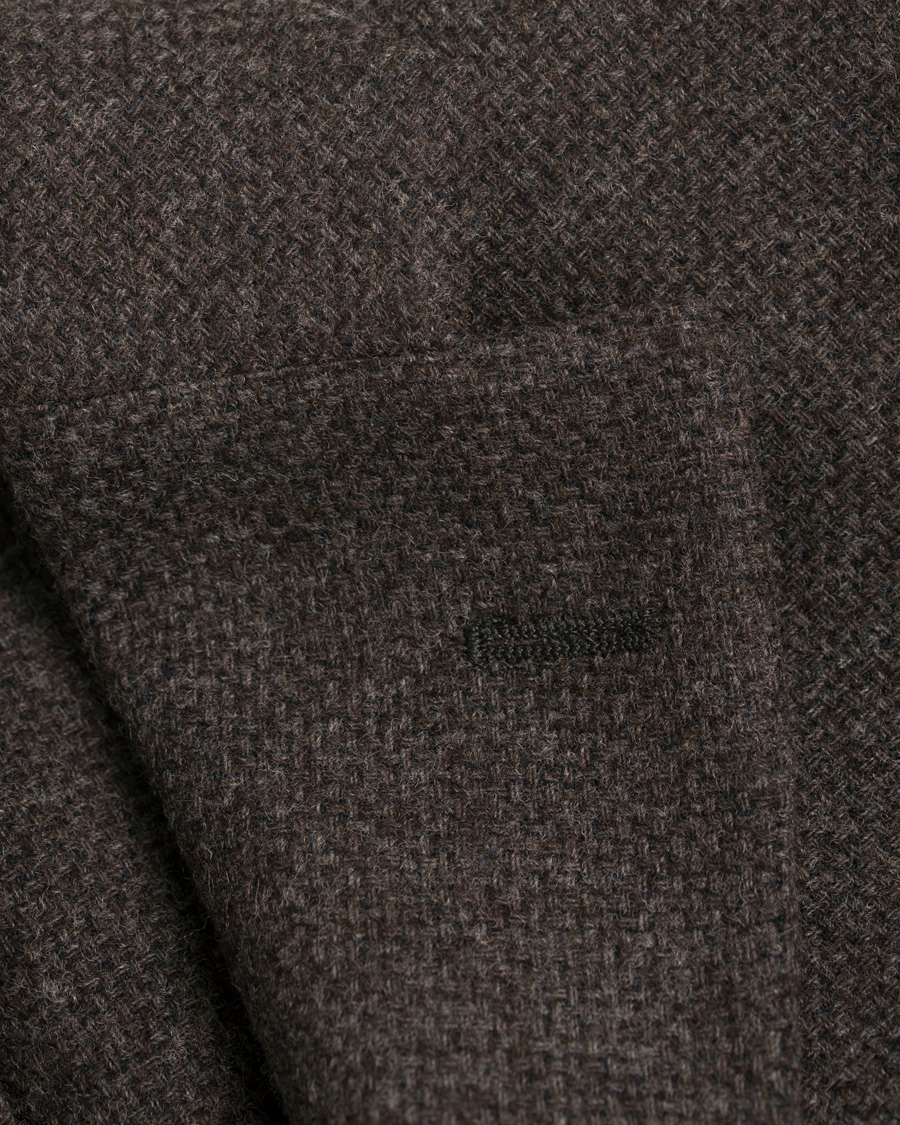 Herre | Dressjakker | Boglioli | K Jacket Structured Wool Blazer Brown