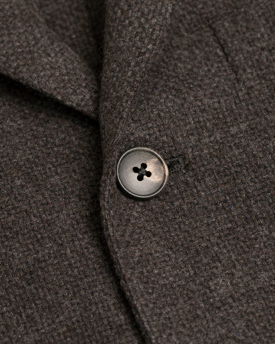 Herre | Dressjakker | Boglioli | K Jacket Structured Wool Blazer Brown