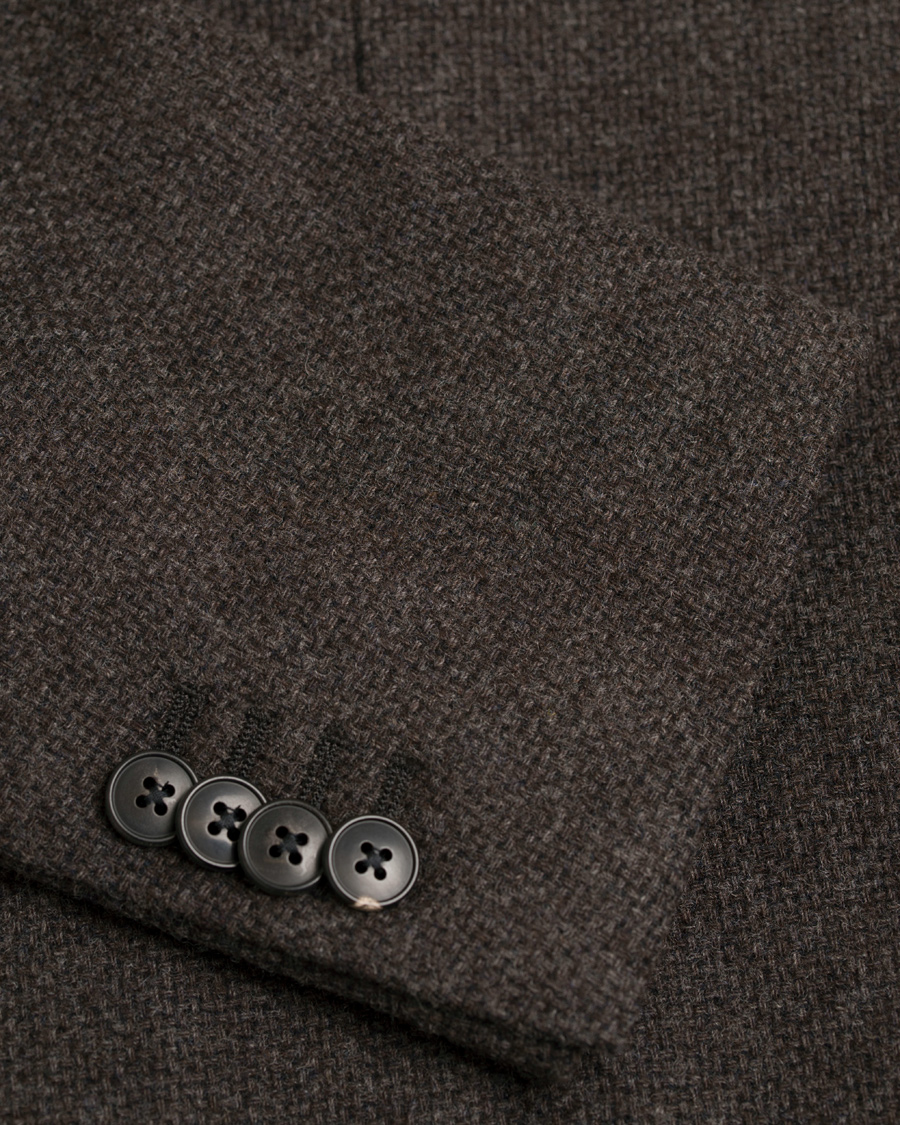 Herre | Dressjakker | Boglioli | K Jacket Structured Wool Blazer Brown