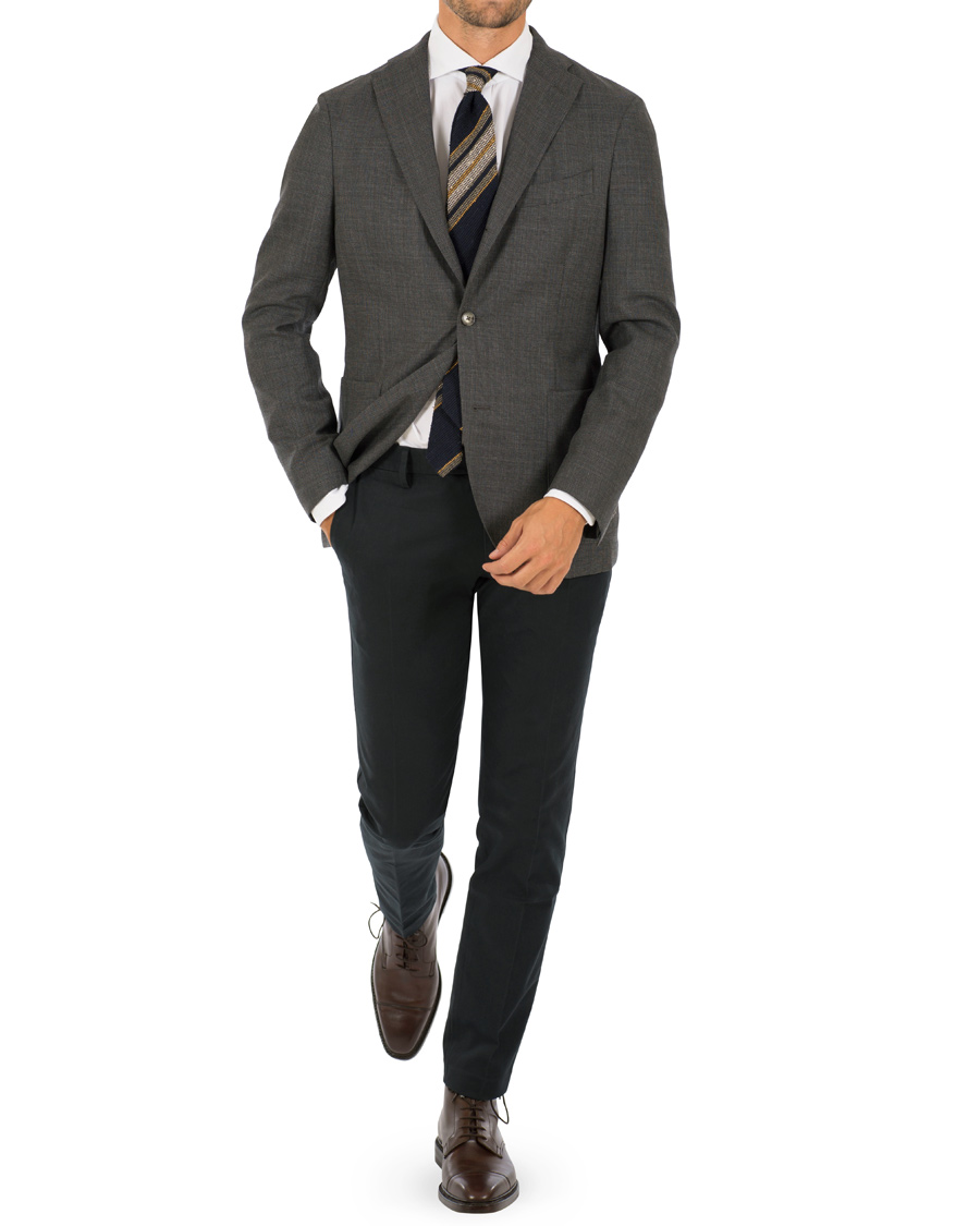 Herre | Dressjakker | Boglioli | K Jacket Wool Blazer Dark Grey