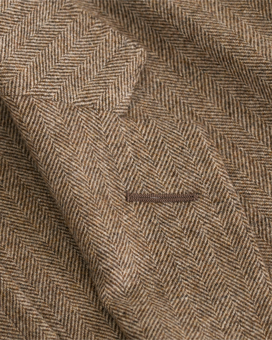 Herre | Dressjakker | Dunhill | Notch Lapel Wool Blazer Brown
