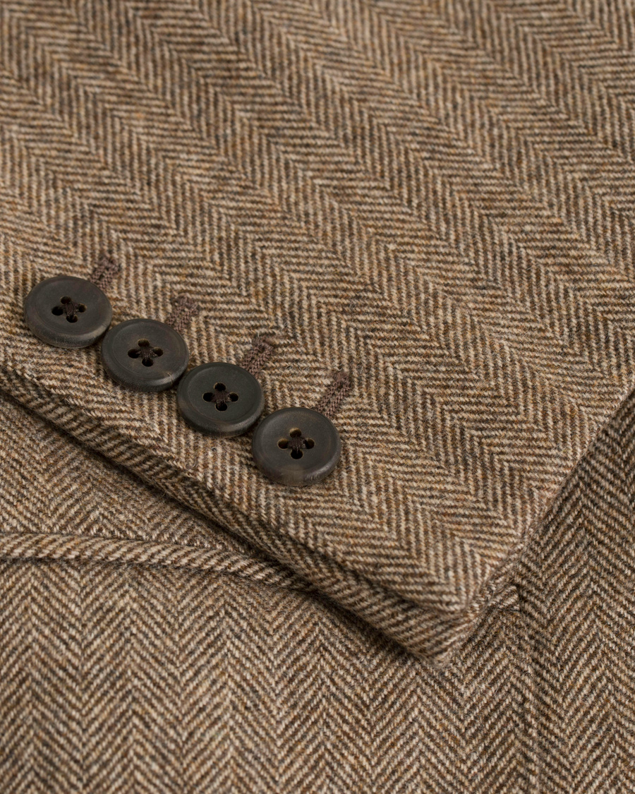 Herre | Dressjakker | Dunhill | Notch Lapel Wool Blazer Brown