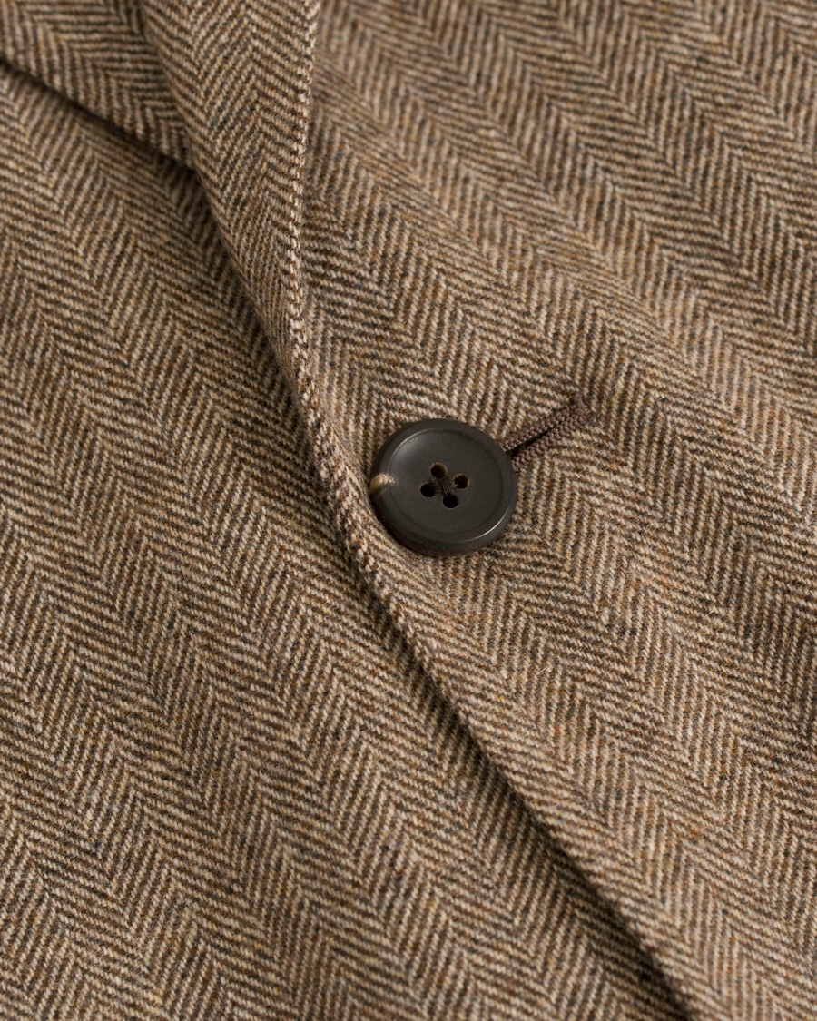 Herre | Dressjakker | Dunhill | Notch Lapel Wool Blazer Brown