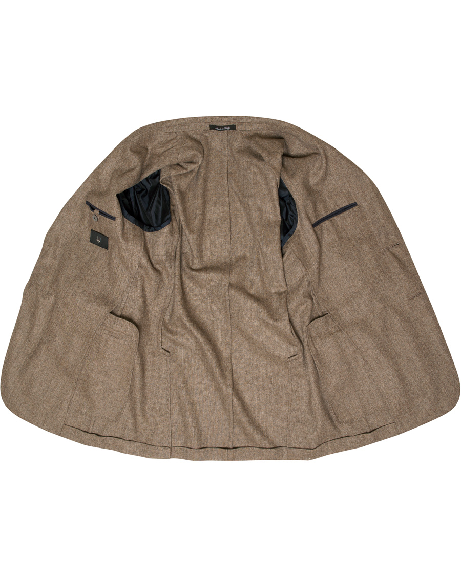 Herre | Dressjakker | Dunhill | Notch Lapel Wool Blazer Brown