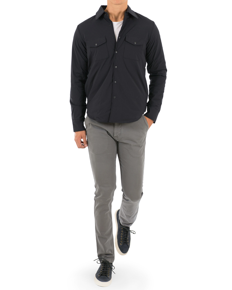 Herre | Jakker | Aspesi | Stretch Field Shirt Jacket Dark Navy