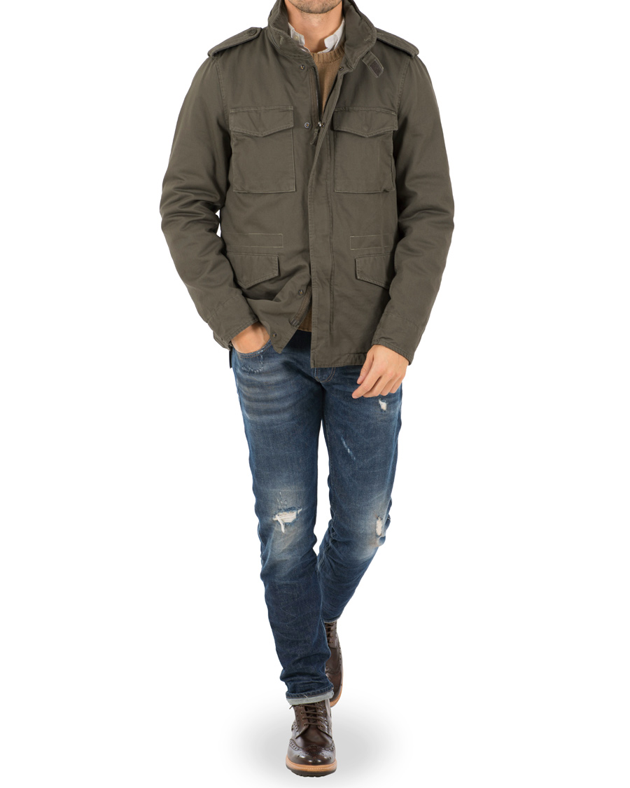 Herre | Jakker | Aspesi | Cotton Field Jacket Olive